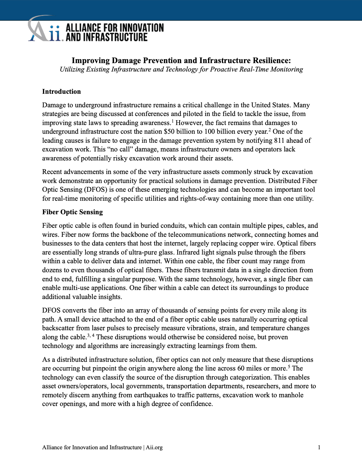 Improving Damage Prevention and Infrastructure Resilience: Utilizing Existing Infrastructure and Technology for Proactive Real-Time Monitoring